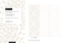 Minimal Botanical Wallpaper with Serene Leafy Branches in Neutral Beige - D034