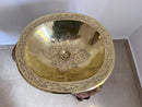 Unlacquered Brass Sink - Oval Bathroom Sink