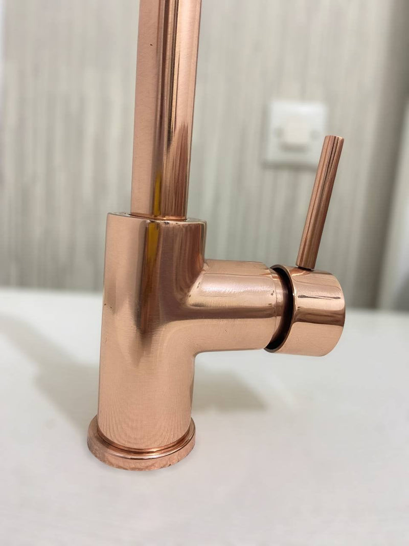 Copper Kitchen Mixer Tap Single Handle - Stylish and Functional Copper Faucet"