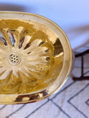 Silver Brass Sink, Oval Drop-in Brass Bathroom Sink, Antique Brass Sink, Flower Bathroom Brass sink, Hammered Brass, Aged Brass Sink