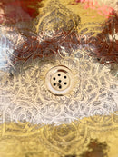 Brass Sink - Moroccan Oval Drop-In Engraved Sink