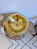 Round Brass Basin Sink - Hammered Gold Sink