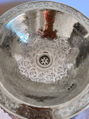 Silver Brass Bathroom Sink