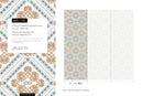 Retro Tile Wallpaper with a Spanish Azulejo Motif in Blue and Beige - D138
