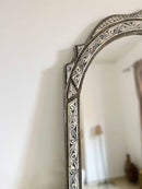 Vintage Arch Mirror - Handmade Berber Bone Inlay Mirror