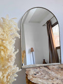 Black Arch Mirror - Brass Customized Bathroom Mirror