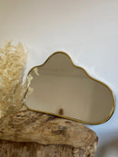 Handcrafted Silver Cloud Brass Mirror