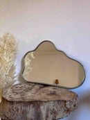 Handcrafted Silver Cloud Brass Mirror