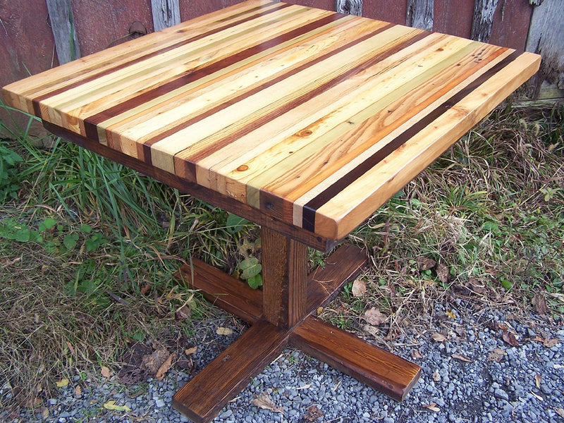 Kitchen Table, Butcher Block Table, Pedestal Table Base, Breakfast Table, Nook Table, Reclaimed Wood Table, Barnwood Table, Dining Table