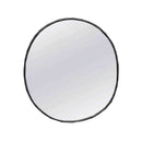 Black Framed Oval Mirror
