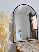 Antique Brass Arch Mirror