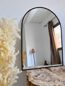Black Arch Mirror - Brass Customized Bathroom Mirror