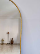 Antique Brass Arch Mirror