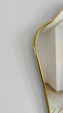 Shield Wall Mirror - Gio Ponti Style Brass Mirror