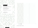 Ikat Wallpaper with a Subtle Damask Motif in Sage Green - D356