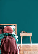 Solid Color Wallpaper in Skobeloff Teal - D444