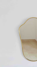 Italian Shield Brass Wall Mirrors