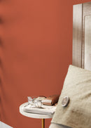 Solid Color Wallpaper with a Warm Terracotta Tone - D427