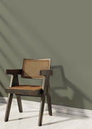 Modern Solid Color Wallpaper in a Soothing Olive Green - D433