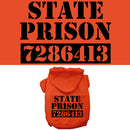 Halloween Pet, Dog & Cat Hoodie Screen Printed, "Inmate Costume"