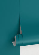 Solid Color Wallpaper in Skobeloff Teal - D444