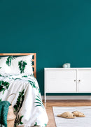 Solid Color Wallpaper in Skobeloff Teal - D444