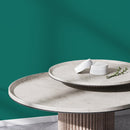 Solid Color Wallpaper in a Rich Green-Turquoise - D469
