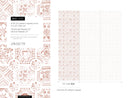 Tile Wallpaper with a Watercolor Moroccan Motif in Terracotta Red - D533