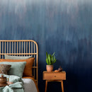 Abstract Wallpaper with a Painterly Ombre Gradient in Blue and White - X159