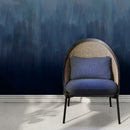Abstract Wallpaper with a Painterly Ombre Gradient in Blue and White - X159