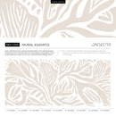 Abstract Wallpaper with Bold Organic Shapes in Neutral Beige - D695