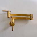 Unlacquered Brass Pot Filler Kitchen Faucet