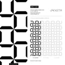 Geometric Wallpaper with an Interlocking Block Motif in Black and White - C283