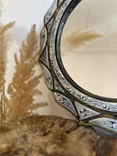 Moroccan Mirror - White Bone Inlay Round Mirror