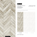 Wood Wallpaper with a Herringbone Motif in Beige and Brown - A430
