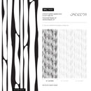 Abstract Wallpaper with Wavy Vertical Stripes in Black and White - A482