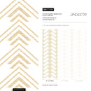 Geometric Wallpaper with a Boho Chevron Motif in Beige - C496