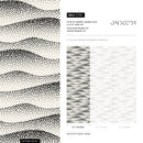 Abstract Wallpaper with Wavy Dotted Lines in Black and Cream - C731