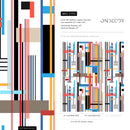 Geometric Wallpaper with Intersecting Lines in Red, Blue, and Yellow - D753