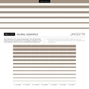 Striped Wallpaper with Bold Horizontal Stripes in Beige and White - D727