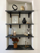 Heavy Duty Brackets for Glass, Marble, or Stone Shelves