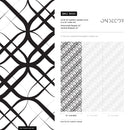 Geometric Wallpaper with Intersecting Curves in Black and White - B684