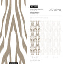 Ikat Wallpaper with a Bold Chevron Motif in Beige - D009