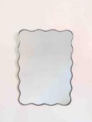Silver Frame Wavy Mirrors - Aesthetic Luxurious Wall Mirror