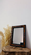 Vintage Moroccan Bone Inlay Mirror