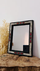 Vintage Moroccan Bone Inlay Mirror