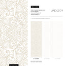 Mandala Wallpaper with an Intricate Arabian Motif in Beige - C368
