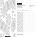Abstract Wallpaper with Garlands of Sketched Shapes in Gray and Black - C765