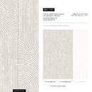 Modern Abstract Wallpaper with Distressed Arches and Lines in Beige and Cream - C927