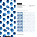 Watercolor Wallpaper Featuring Painted Dots in Blue - D934